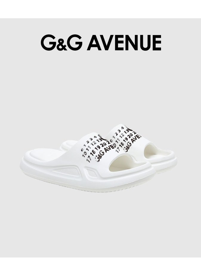 G&G AVENUE Pillow Slippers for Women Non Slip  Cushioned Thick Sole Slides  Quick Drying Bathroom Sandals  - Image 1