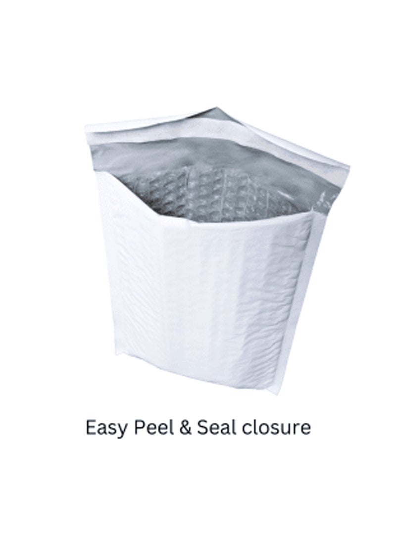 AirPouch Plastic Bubble Mailers Waterproof Padded Shipping Envelopes, Air Pouch Peel & Seal Tear-Resistant Mailers, Color White Size Large (270×360)- 5 Pcs - Image 1
