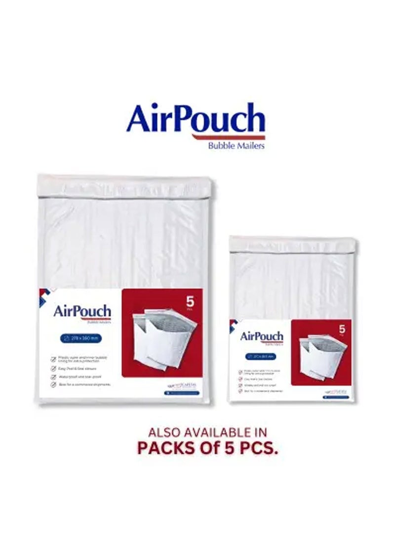 AirPouch Plastic Bubble Mailers Waterproof Padded Shipping Envelopes, Air Pouch Peel & Seal Tear-Resistant Mailers, Color White Size Large (270×360)- 5 Pcs - Image 2