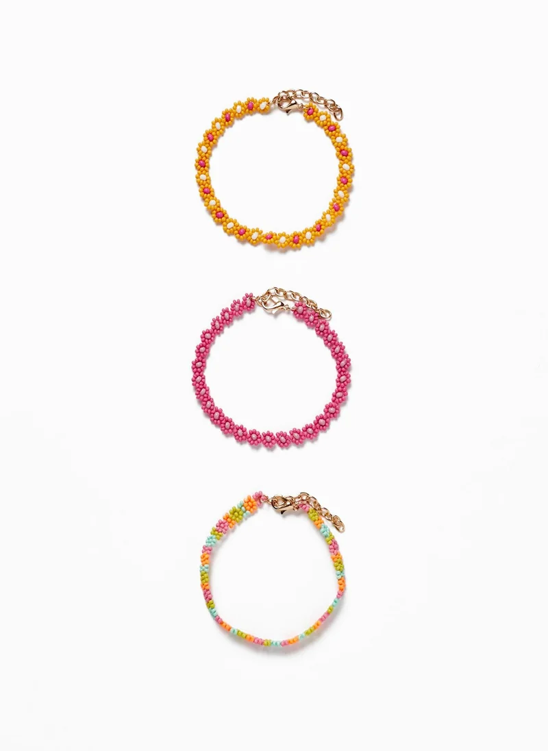 Zippy Zippy Pack 3 Beaded Bracelets For Girls