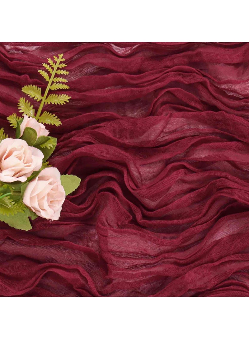 أنمي القماش القطني, أغطية طولية للمائدة,90 * 400 سنتيمتر بوهو الشاش ديكور للطاولات ، شفافة مفرش المائدة لحفل الزفاف الزفاف دش الطرف الديكور الجدول محور - Image 5