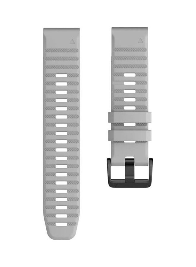 NIBEMINENT Replacement Strap Band for Garmin Fenix 6X 26mm Smartwatch Grey - Image 3