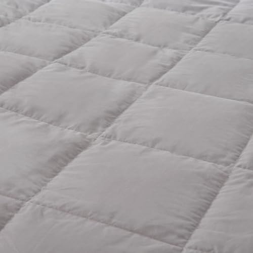 Globon Summer Down Blanket King Size, Extra Lightweight Comforter/Duvet Insert for Hot Sleepers, Noiseless & Extra Soft,12 Ounce Fill Weight, Grey - Image 3