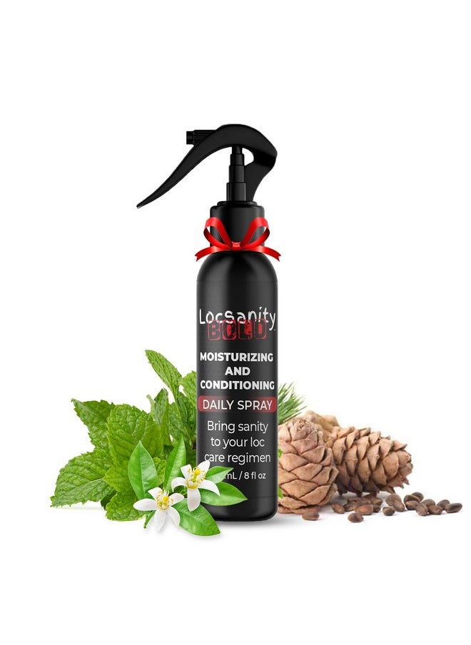 Locsanity Locsanity BOLD Moisturizing Loc Spray - Natural Locs Care, Dreadlock Maintenance - Hair Scalp Moisturizer, Conditioning Spray for Dreads, Braids (8oz)  - Image 1
