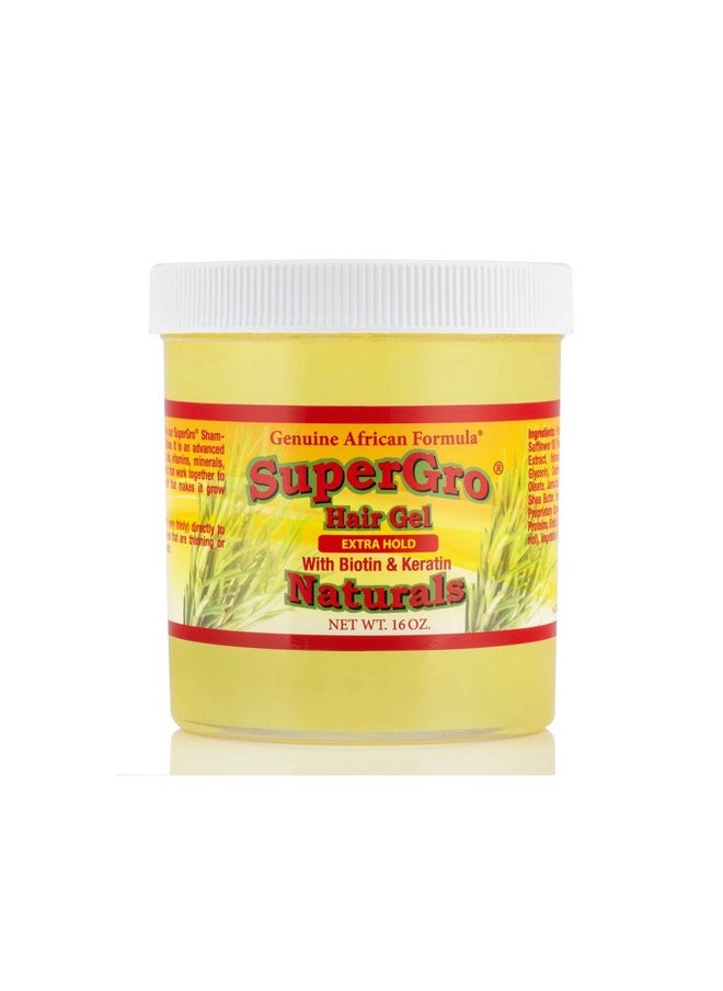 genuine african formula - Genuine African Formula SuperGro Extra Hold Gel for Natural Hair Styling - 16 oz - Image 1