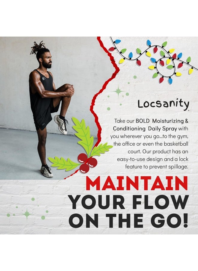 Locsanity Locsanity BOLD Moisturizing Loc Spray - Natural Locs Care, Dreadlock Maintenance - Hair Scalp Moisturizer, Conditioning Spray for Dreads, Braids (8oz)  - Image 5
