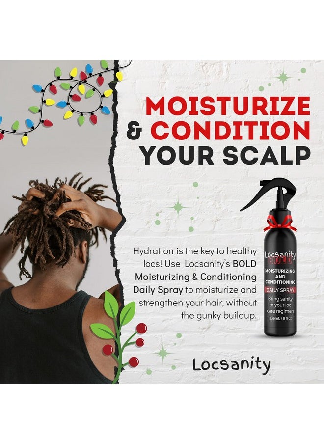 Locsanity Locsanity BOLD Moisturizing Loc Spray - Natural Locs Care, Dreadlock Maintenance - Hair Scalp Moisturizer, Conditioning Spray for Dreads, Braids (8oz)  - Image 4