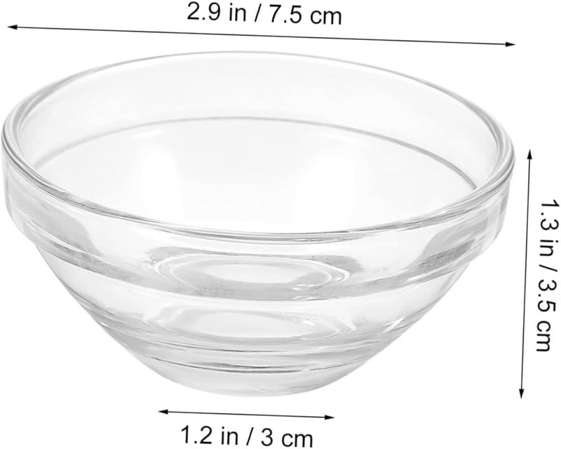 10Pcs Glass Mixing Bowls Set For DIY Facial Masks Essential Oil Storage Spa Salon Use - Image 4