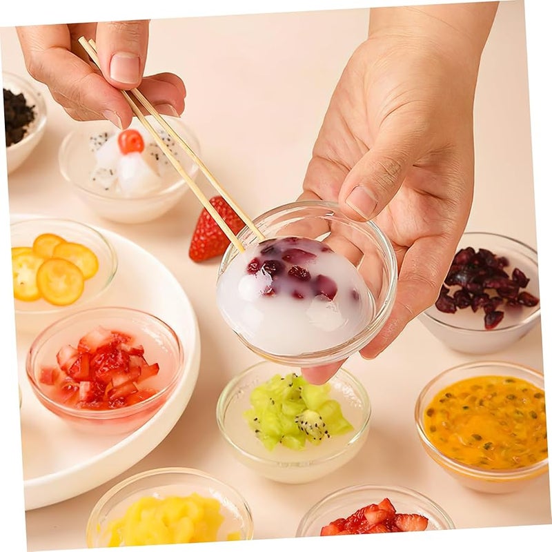 10Pcs Glass Mixing Bowls Set For DIY Facial Masks Essential Oil Storage Spa Salon Use - Image 5