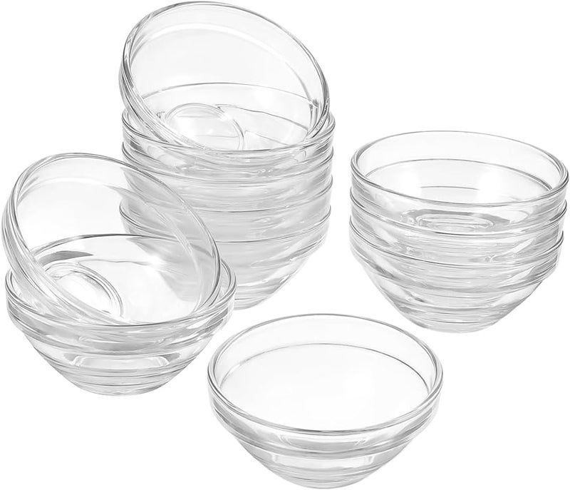 10Pcs Glass Mixing Bowls Set For DIY Facial Masks Essential Oil Storage Spa Salon Use - Image 1