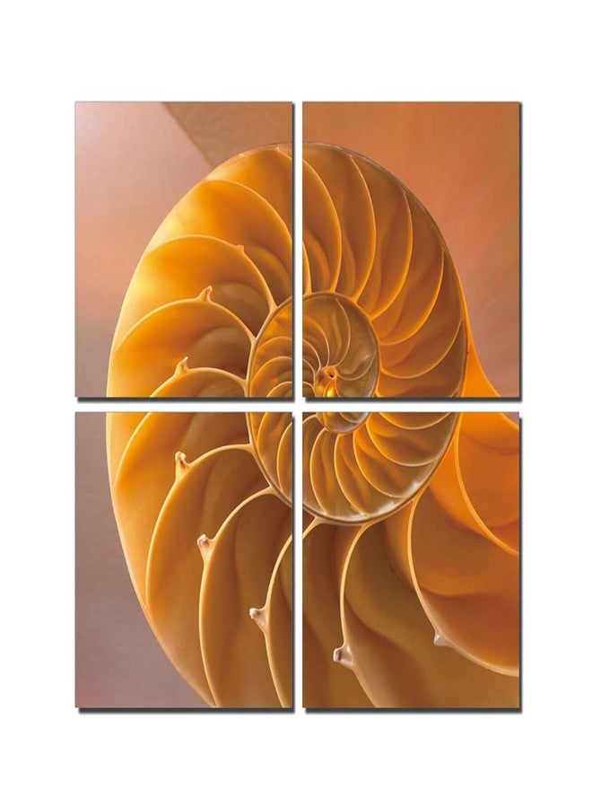 Go Hooked Wooden Multiple Frames Wall Decor (22.86 cm x 1 cm x 22.86 cm, 4 Panels, Mdf4Sb-61074Nw) - Image 2