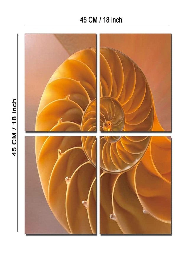 Go Hooked Wooden Multiple Frames Wall Decor (22.86 cm x 1 cm x 22.86 cm, 4 Panels, Mdf4Sb-61074Nw) - Image 3