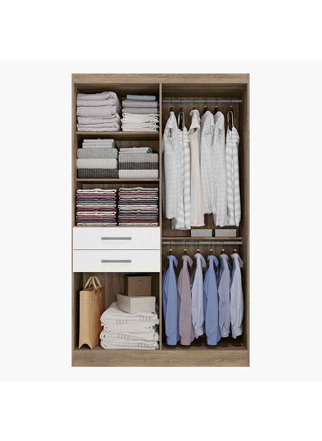 Home Box - Fortaleza Luis 6-Door Wardrobe With 2 Drawers 45 x 200 x 121 cm - Image 1