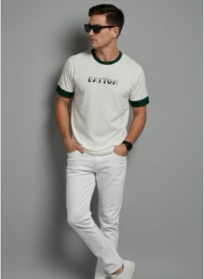 Dayton Men Ringer T-Shirt,  High-Quality Cotton - Image 3