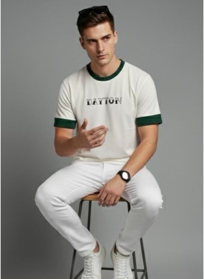 Dayton Men Ringer T-Shirt,  High-Quality Cotton - Image 4