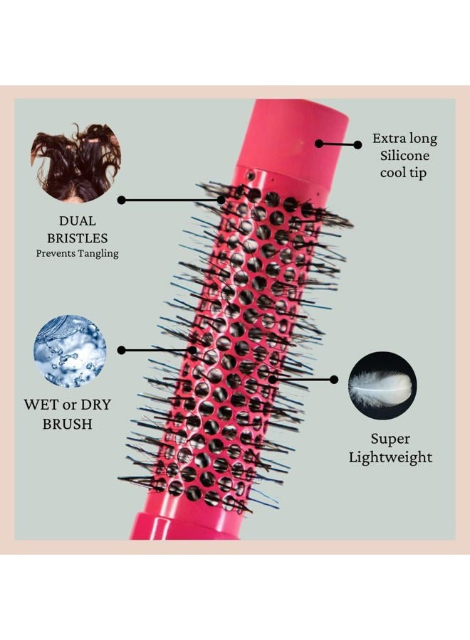 Salon Beauty CAJ 3-in-1 Hair Dryer One-Step Volumizer Negative Ion Hair Straightening Curling Hot Air Dryer Short and Long Hair Brush 1" Inch Styler Wand  - Image 5