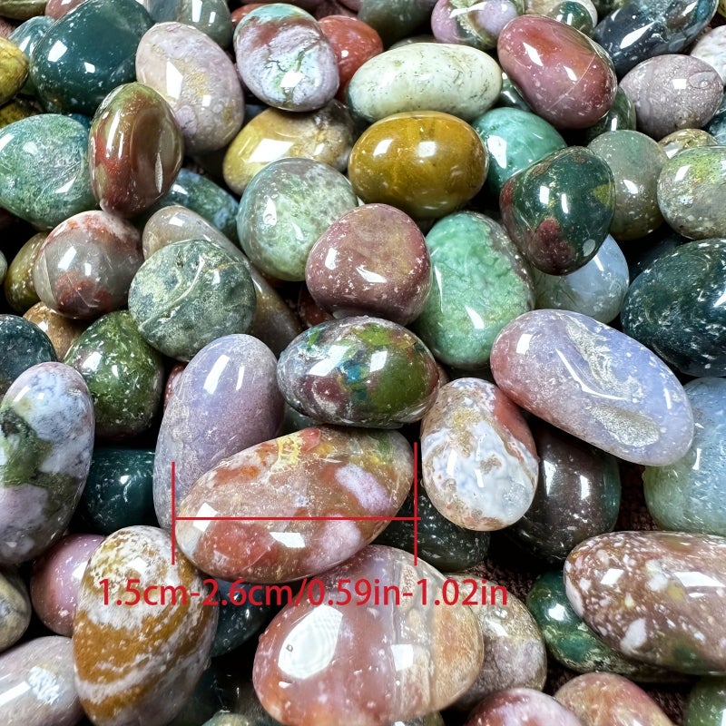 حجر اليشب المحيطي المصقول 50 جم 100 جم لتزيين أحواض السمك وأواني الزهور - Image 3
