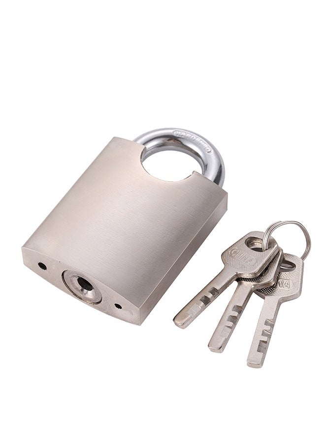 LAWAZIM - small ring lock | Solid Brass Keyed Padlocks with Keys, Padlocks with Same Key, Pad Lock with Key, Storage Lock Shackle for Outdoor Indoor Use - Image 1