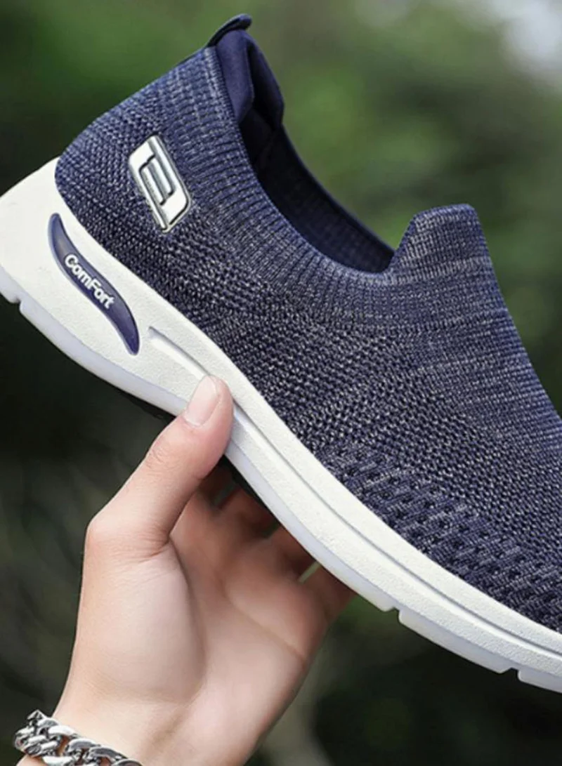 Take Two Textured Round Toe Slip-On Running Shoes By Pedwalker