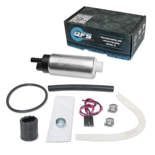 HFP QFS 255LPH Performance Fuel Pump w/Installation Kit - Universal Fit, In-Tank - Image 1