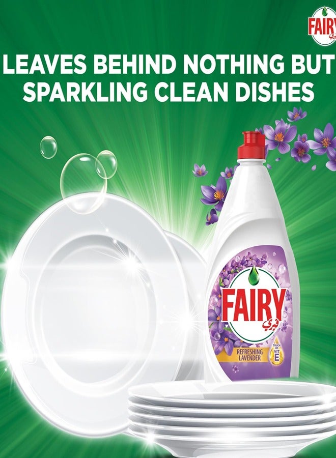 Fairy Refreshing Lavender Dishwashing Liquid 2x600ml Pack of 2 - Image 3