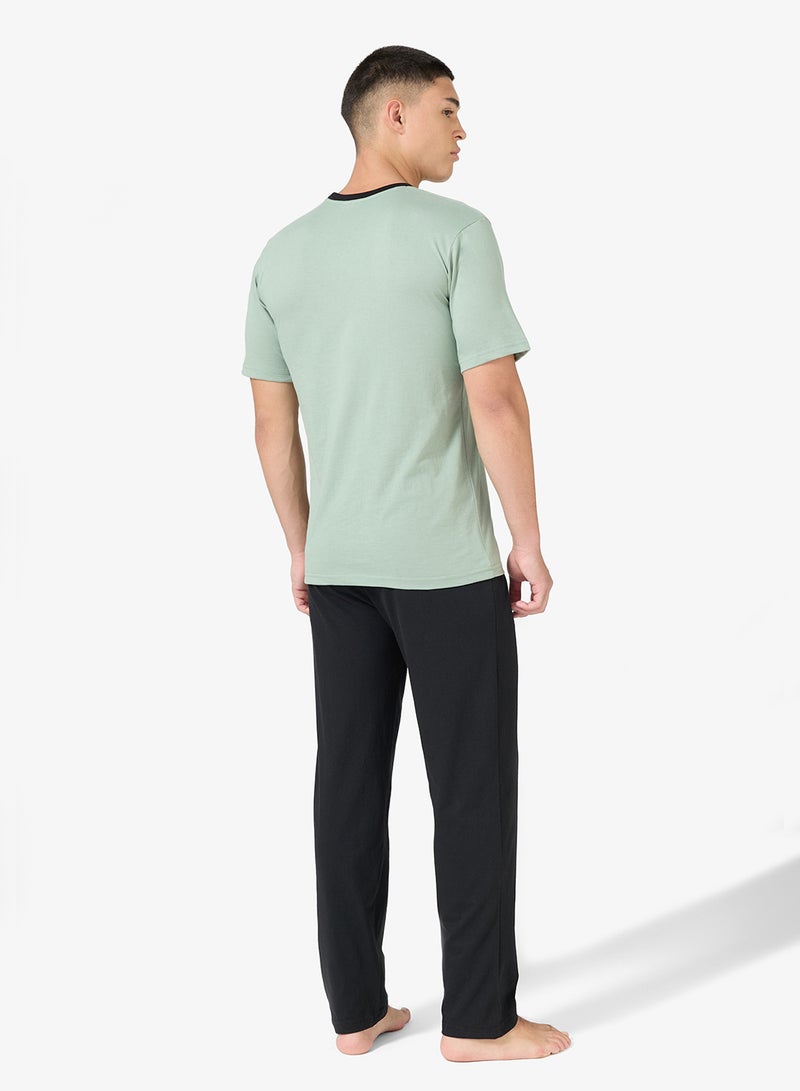سفنتي فايف طقم بيجامة تي شيرت وبنطلون - Image 2