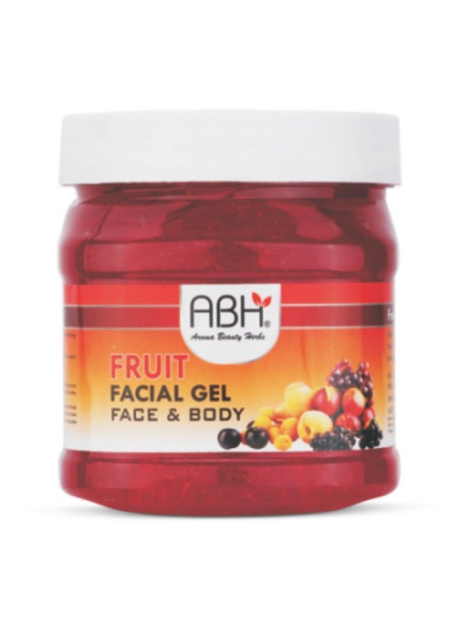 ABH Fruit Facial Gel for Face & Body - Refreshing & Hydrating Gel with Natural Fruit Extracts - Skin Brightening & Cooling Formula - 500g