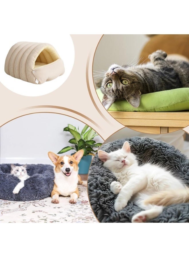 Arabest Cat Cave House, Warming Pet Resting Cave - Soft Indoor Kitten Beds,for Small Medium Large Kitten Puppy Indoor Living Room Garden Yard - Image 5
