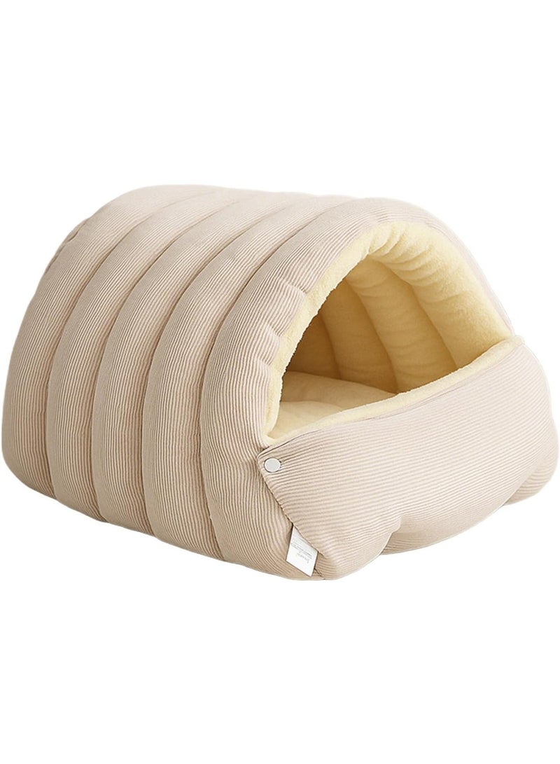 Arabest Cat Cave House, Warming Pet Resting Cave - Soft Indoor Kitten Beds,for Small Medium Large Kitten Puppy Indoor Living Room Garden Yard - Image 1