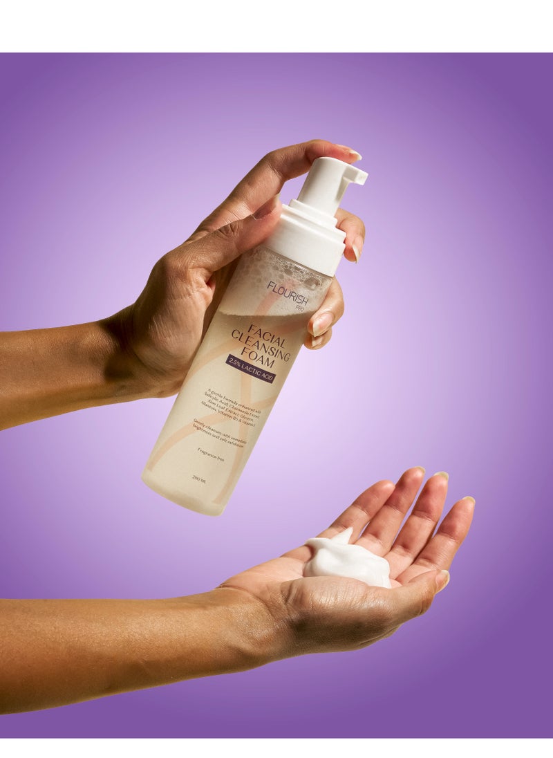 FLOURISH - Flourish lactic acid facial cleansing foam - Image 1