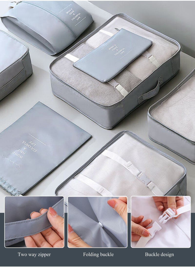 HomarKet - 9pcs Travel Luggage Organizer Packing Cubes Set Waterproof Travel Packing Cubes Set Clothes Shoes Storage Travel Organizer Bags for Travel Accessories - Image 1