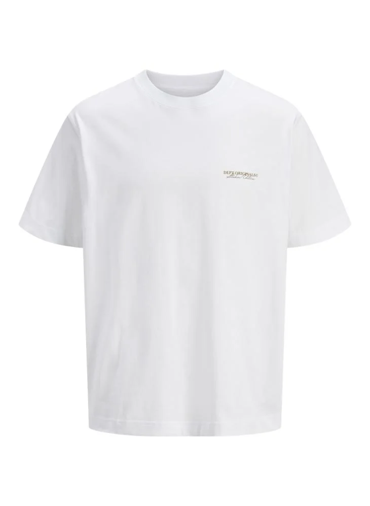 JACK & JONES Original Print Regular Fit Crew Neck T-Shirt