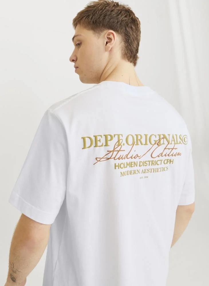JACK & JONES Original Print Regular Fit Crew Neck T-Shirt