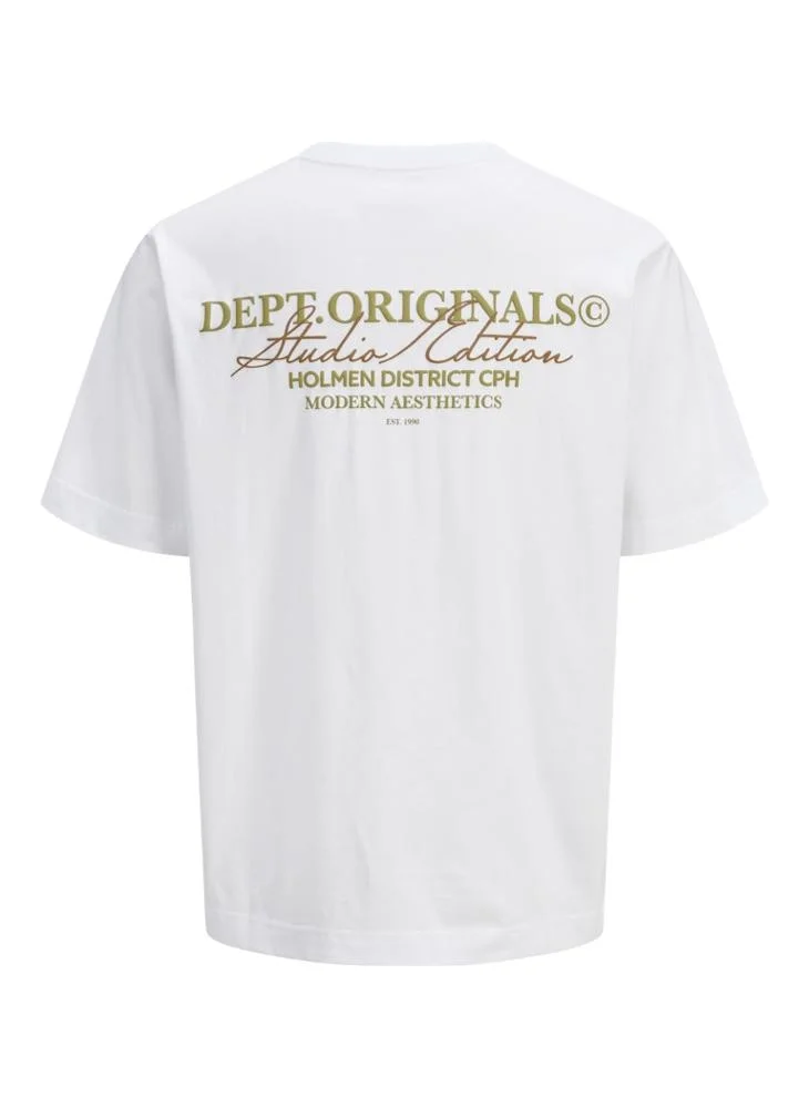 JACK & JONES Original Print Regular Fit Crew Neck T-Shirt