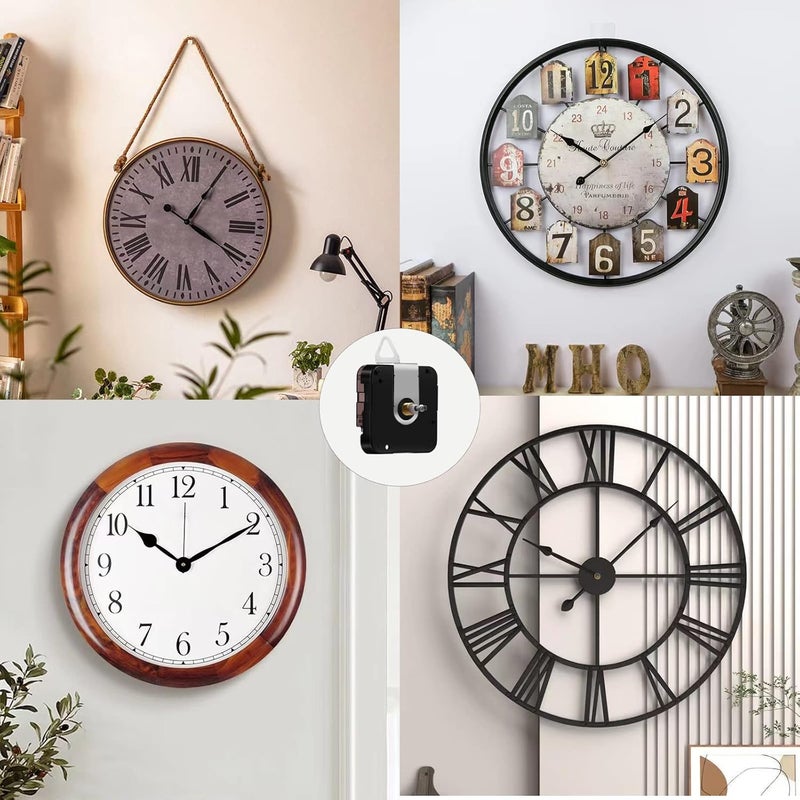 DEEWISH Large Wall Clock 12888 Movement Replacement, I Shaft High Torque Clock Parts, Quartz Clock Mechanism Battery Operated, Giant Wall Clock Motor Repair DIY (DW-12888-I, No Hands) - Image 5