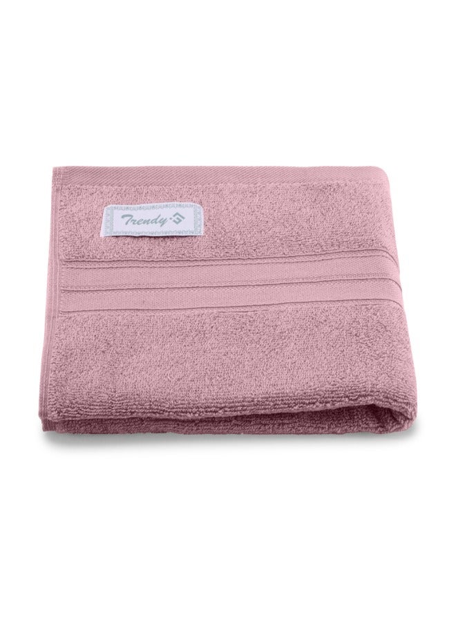 BYFT Home Trendy (Lavender) Premium Cotton Hand Towel (50 X 90 Cm-Set Of 1) Highly Absorbent, High Quality Bath Linen With Striped Dobby 550 Gsm - Image 2