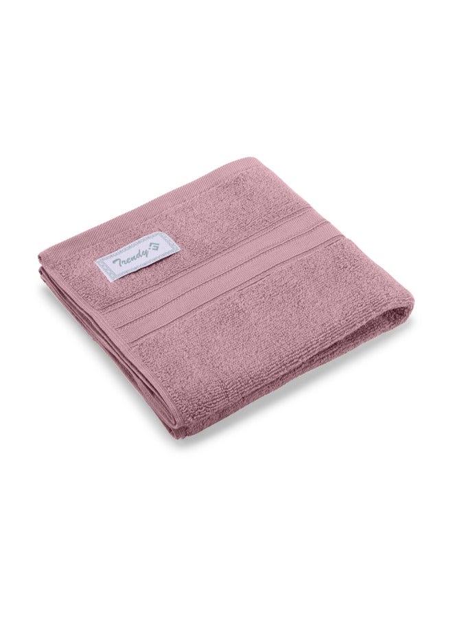 BYFT Home Trendy (Lavender) Premium Cotton Hand Towel (50 X 90 Cm-Set Of 1) Highly Absorbent, High Quality Bath Linen With Striped Dobby 550 Gsm - Image 3