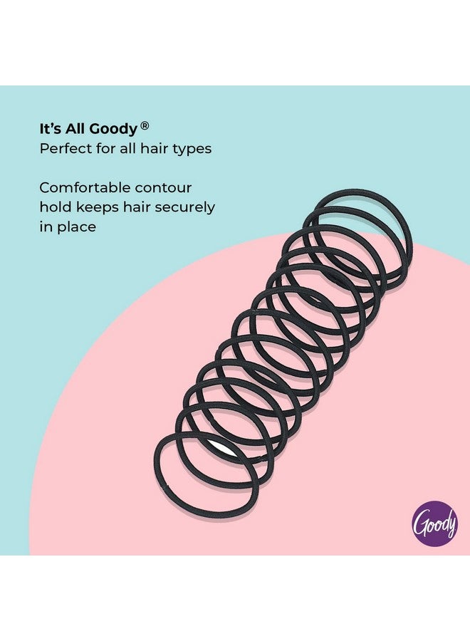 قودي  ربطات شعر مطاطية للنساء من Ouchless - 70 قطعة، باللون الأسود - 4 مم للشعر المتوسط - ضفائر طويلة الأمد، وذيل حصان، وأكثر من ذلك - إكسسوارات شعر خالية من الألم - Image 2