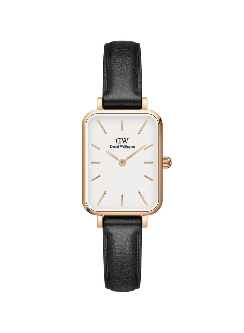 DANIEL WELLINGTON Women Watches Feminine Waterproof Sport Fashion Quartz white Watches Black strap20*26mm  - Image 1