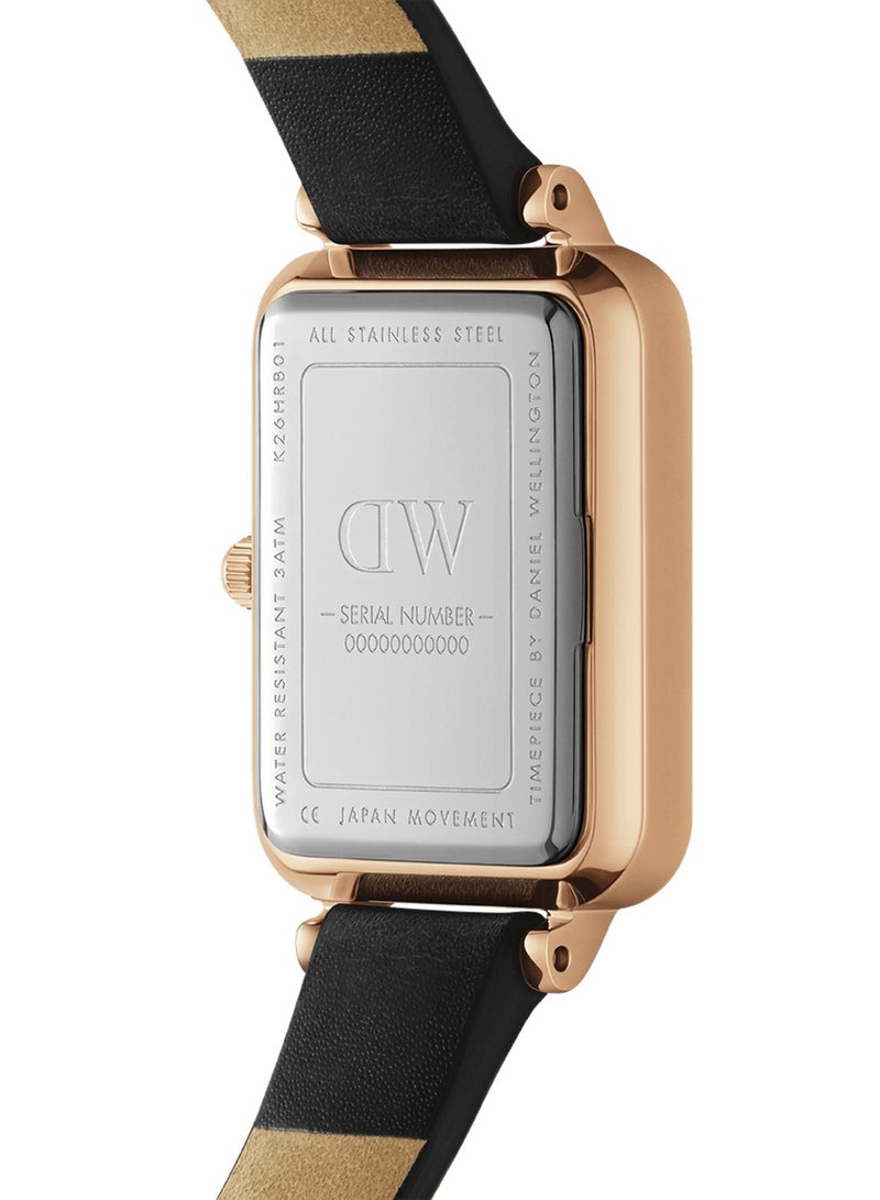 DANIEL WELLINGTON Women Watches Feminine Waterproof Sport Fashion Quartz white Watches Black strap20*26mm  - Image 4