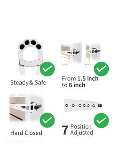 SYOSI SYOSI Cat Door Latch & Cat Door Stopper. Adjustable Door Strap for Cats to Dog Proof & Keep Dog Out of Litter Box & Cat Feeder. Simpler Pet & Cat Gate Alternative(7 Sizes Adjustable)  - Image 3