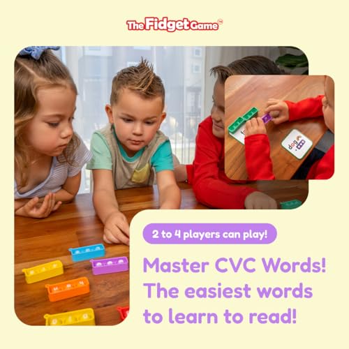 THE FIDGET GAME Sneaky Elves, CVC Sight Words Game, Pop Sensory Toy to Learn and Spell, Educational Kindergarten Classroom Activities, Multisensory Reading and Phonics Flash Cards for Kids 3+ Years - Image 5