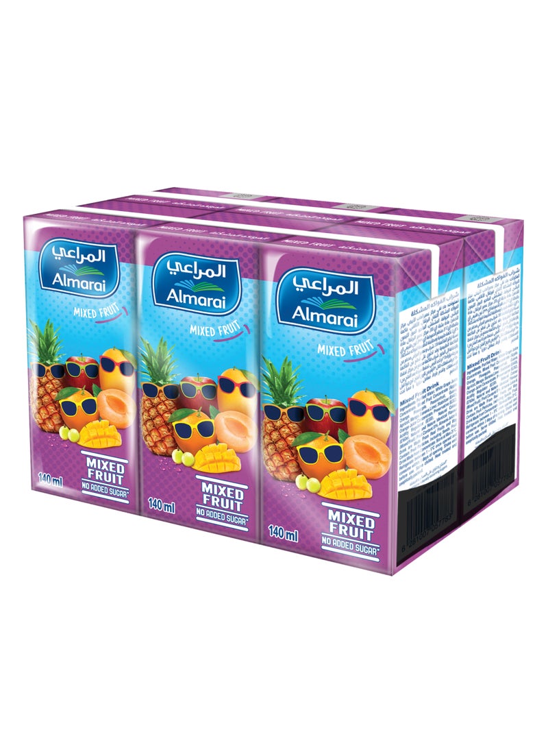 Almarai Mixed Fruit Carton Juice 140ml Pack Of 6 - Image 2