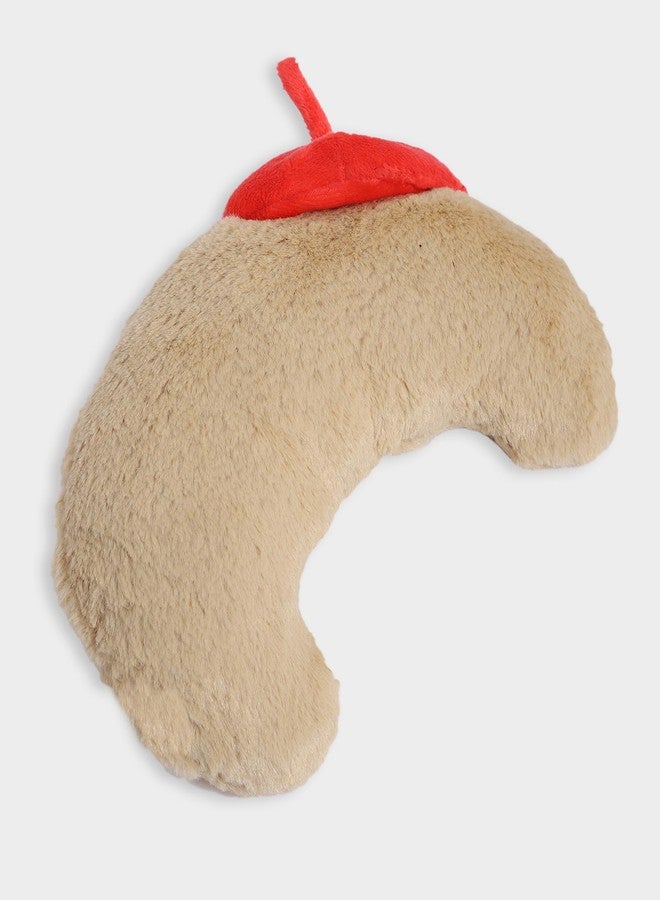 Mi Arcus Croissant Shape Soft Plush Toy for Infants Boys Girls Beige (3-12 Months) - Image 2