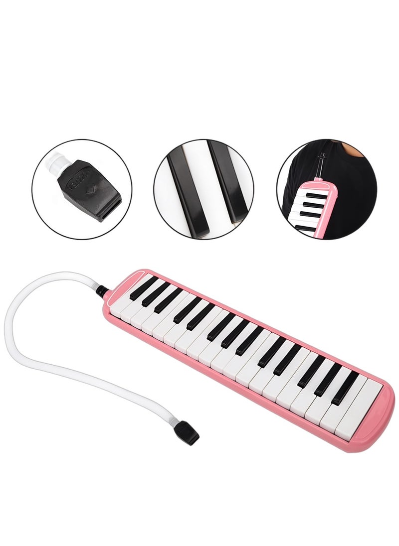 Generic - Melodica 32 Keys Mini Piano Blow Organ Key Flute With 2 Mouthpieces & Carry Case - Image 1