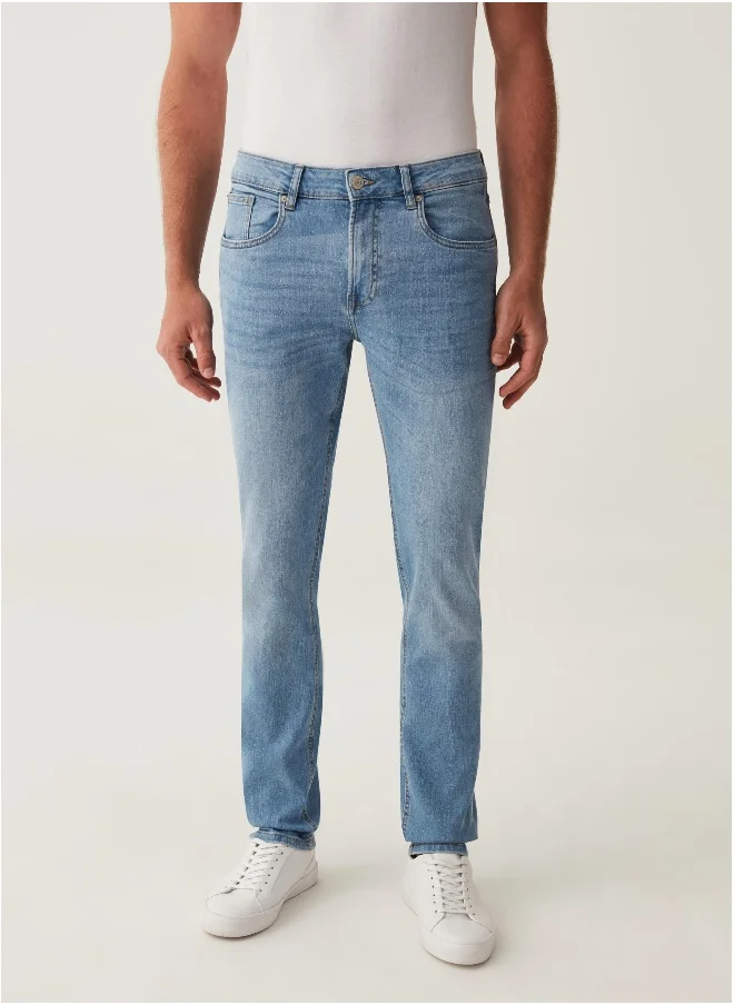 او في اس Skinny-fit jeans with five pockets