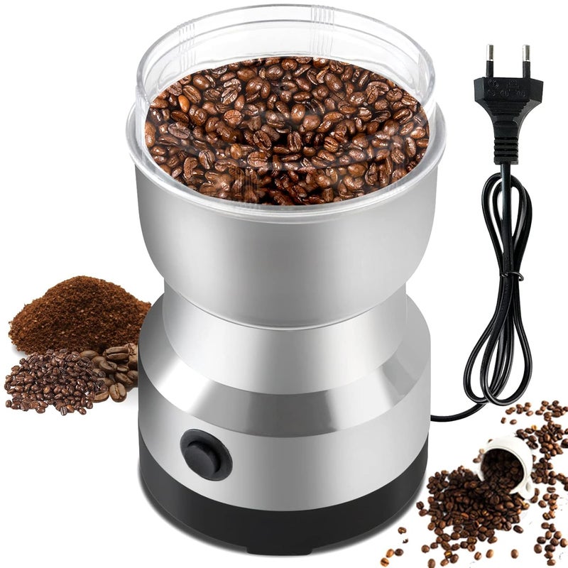 Drumstone (10 𝒀𝒆𝒂𝒓𝒔 𝑾𝒂𝒓𝒓𝒂𝒏𝒕𝒚) Electric Stainless Steel Grinder | High-Speed Mini Grinder for Spices, Coffee, Herbs, Nuts & Grains | Powerful Motor, Compact Design - Image 1