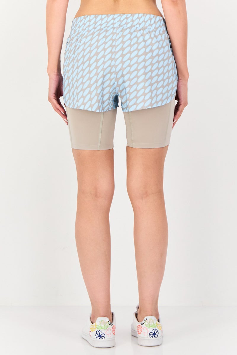 Adidas x Marimekko Women Sportswear Fit 2-in-1 Running Shorts, Multicolor - Image 3