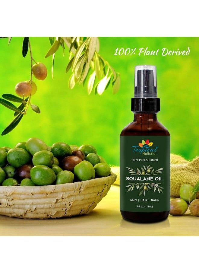 Tropical Holistic Squalane Oil 4 Fl Oz(Large) Premium Quality 100% Pure & Natural Plant Derived Vegan Facial Oil Lightweight Fast Absorbing Multipurpose Moisturizer For Face Neck Body Hair And Nails  - Image 3