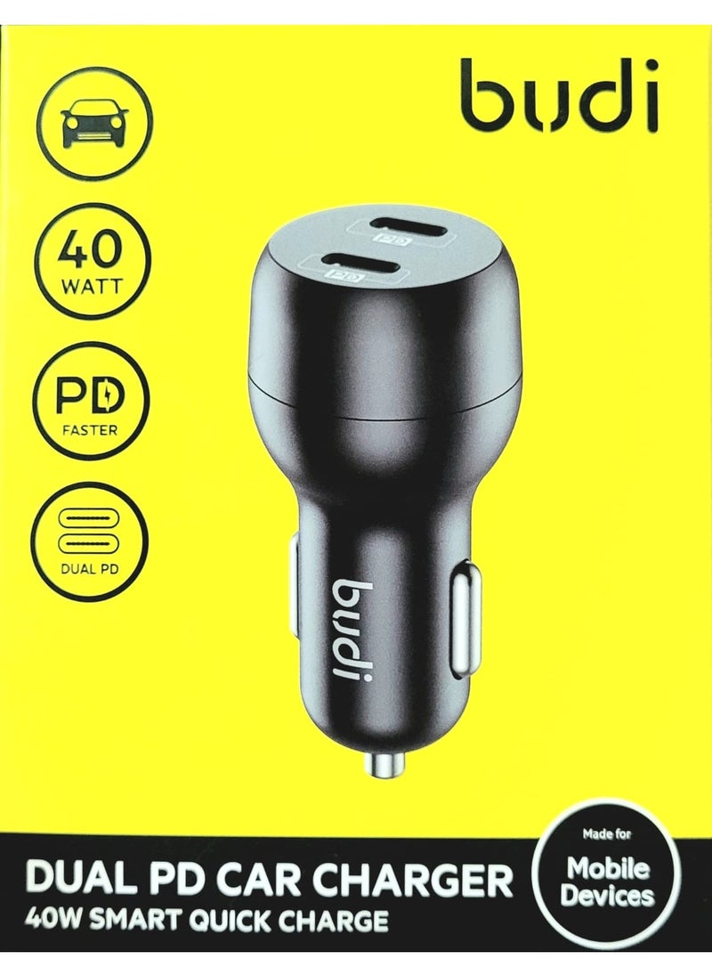 budi - Dual Car Charger PD 40W - Image 1